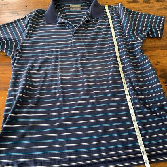 Daniel Crenshaw Blue Striped Golf Polo Cotton Sz Xl - Picture 6 of 6
